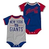 新しいYork Giants Descendant 2パックボディースーツOnesie Set
