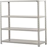 双福鋼器 業務用 軽量スチールラック耐荷重120kg/段 ［横幅1200×奥300］-高さ1200（4段） TK4430-4