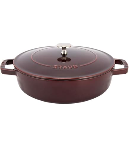 【美品】ストウブ staub ブレイザーソテーパン 24cm チェリー Amazon.co.jp: [ストウブ] staub ブレイザー ソテーパン 24cm