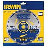 IRWIN Tools MARATHON Vinyl Siding Corded Circular Saw Blade, 7 1/4-inch, 120T (11830) [並行輸入品]
