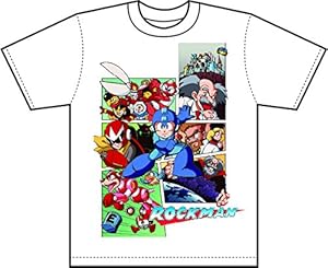ロックマン Tシャツ クラシックスビジュアル 白（Mサイズ）