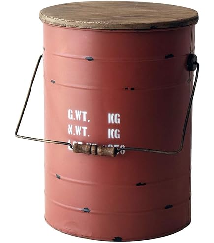 アンティークドラム缶キャビネットー！！ Amazon.co.jp: アンティークビンテージ調ドラム缶スツールSサイズ収納