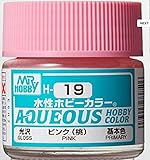 H-19 AQUEOUS 水性ホビーカラー　ピンク　10ml (光沢）