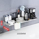 WENZHE キッチン収納りキッチンラック収納棚 壁掛け式キッチンラックワゴン 多機能 オーブンラック ステンレス鋼、 8のスタイル ( サイズ さいず : 1000*270cm )