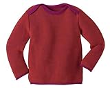 Organic unisex merino wool jumper Berry-Berry-86/92 12-24m by Disana