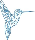 Aooyaoo 動物形の壁のステッカーのベッドルームのリビングルームの窓の一般世帯 北欧スタイル 42*48cm (ブルー)