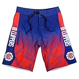 KLEW NBA Los Angeles Clippersグラデーションボードショーツ 3L レッド