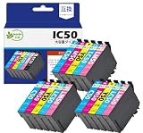【korin本舗】IC50 互換インクインクカートリッジ エプソン(Epson)用 プリンター インク 50 風船 (ICC50 ICM50 ICY50 ICLC50 ICLM50)(合計15本) 増量 説明書付 残量表示 個包装 EP-301 EP-302 EP-702A EP-703A EP-704A EP-705A EP-774A EP-801A EP-802A EP-803A EP-803AW EP-804A EP-804AR EP-804AW EP-901A EP-901F EP-902A EP-903A EP-903F EP-904A EP-904F PM-A820 PM-A840 PM-A840S PM-A920 PM-A940 PM-D870 PM-G4500 PM-G850 PM-G860 PM-T960