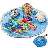 （アーネス）Arnes 主婦が選んだ おもちゃ 片付け マット 大型 150cm 円形 収納 袋 保証付（水色）