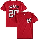 ダニエル・マーフィーワシントン・ナショナルズ# 20 MLBユースPlayer Name & Number Tシャツレッド( XL 18 )