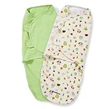 Summer Infant SwaddleMe Adjustable Infant Wrap, Woodland Friends, 2 Count, Large by Summer Infant [並