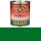 General Finishes QE Milk Paint, 1 quart, Emerald [並行輸入品]