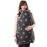 KIDSMIO(キッズミオ) 抱っこひも ベビーケープ ダウンケープ 冬 あったか FREE ニュースター ブラック