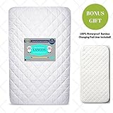 Pack N Play Crib Mattress Cover + BONUS Changing Pad Liner Included! - Waterproof Hypoallergenic Fit