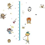 Amazon Co Jp Plus Nao プラスナオ ウォールステッカー 身長計 イルカ 海の生物 イラスト付き身長計 かわいい ドルフィン 魚 タコ カメ タツノオトシゴ ホーム キッチン