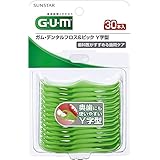 【お徳用 6 セット】 GUM(ガム) デンタルフロス&ピック Y字型 30本入×6セット
