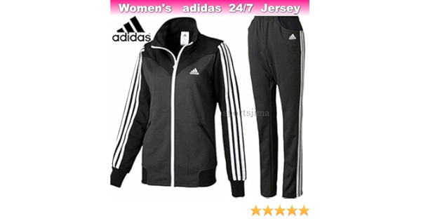 Amazon Adidas アディダス ジャージ レディース Adidas 24 7 上下 Kbz26 S Kbz28 S ブラック M ジャージ上下セット 通販