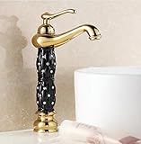 51BuyWorld トップクオリティの蛇口 ダイヤモンド/クリスタル・体水分をタップNEWラグジュアリーホットとコールドトールシンクの蛇口ゴールド浴室の蛇口真鍮 キッチンバスルームのための使用ホーム