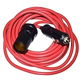 12V/24V 12' (3.6meter) Extension Cord with Cigarette Lighter Plug Socket, Extension Cord with Cigare