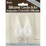 Darice 6202-64 Candle Lamp Collection Silicone Candle Bulbs, 3-watt, 2-Pack [並行輸入品]