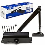 Introductory Offer – ドアCloserブラックfs-1306b自動調整可能Heavy DutyメカニズムGrade 3 Spring油圧自動door-closer with簡単イン