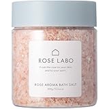 ROSE LABO (ローズラボ) ローズ アロマ バスソルト (300g 約15回分 / バラの香り) 入浴剤 岩塩 (乾燥/保湿/冷え) 無添加 バスグッズ ギフト
