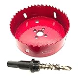 バイメタル ホールソー 大型 ドリル ビット 穴あけ (100mm)