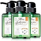 haru(ハル) メンズスカルプ・プロ 300ml（約3ヶ月分） 3個セット 男性用シャンプー 100%天然由来 シトラスミントの香りノンシリコン 頭皮 クレンジング 匂いケア