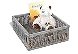 Pinolino 568602 Hand-Woven Wicker, Painted Grey-Brown by Pinolino
