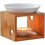 FuliLie 香炉 茶香炉 ろうそく 香炉皿 アロマ炉 茶葉 香皿 癒し リラクゼーション アロマポット 陶器 (香炉)