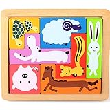 Mamimami Home 積み木 木のおもちゃ かわいい 動物パズル 知育玩具 誕生日 お祝いプレゼント