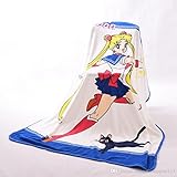 1 アニメのセーラームーンコスプレ毛布 3 スタイルコーラルフリースシーツ部分女の子のための家の装飾のギフトを毎日使用して毛布を投げる