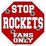スマートブロンドRocketsファンのみメタルノベルティOctagon Stop Sign bs-252