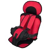 AutoLover® チャイルドシート 安全シート便利 取り付け 脱着 簡単 子供 保護 ベビー チェア 自動車用 簡易型チャイルドシート 生後 9カ月 ~(レッド)