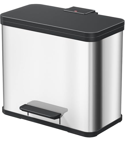 Amazon｜Hailo (ハイロ) ペダル式ゴミ箱 ホワイト 27(9L×3) エコトリオ