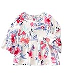 Crazy 8 Baby Toddler Girls' Wvn Floral Swing Top Jet Ivory 12-18 Months [並行輸入品]