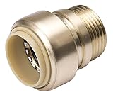 Proline 634-103HC MPT Lead Free Brass Push Fit Valve Adapter, 1/2" x 1/2" [並行輸入品]