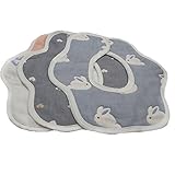 babyベビー ビブ 食事 ベビービブBabyベビー ビブ Bandana Bibs６重 柔らかい綿100% よだれかけスナップビブ360°回転可４枚セット３枚セット (3枚)