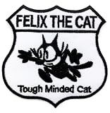 ワッペン レトロキャット Tough Minded Cat ネコ アメカジ アイロンワッペン 刺しゅう アップリケ パッチ