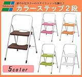 ナカバヤシ カラーステップ 2段 STP-201 (S)ブラウン