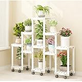 木製フラワーラック室内植物スタンド木製植物フラワーディスプレイスタンド木製ポットシェルフストレージラック屋外 (色 : A2)