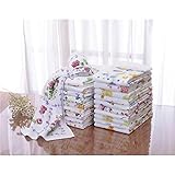 柄おまかせタオル20枚セット花柄 動物柄各4柄2配色【代引不可】 ファッション ハンカチ タオル [並行輸入品]