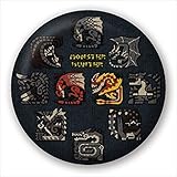 モンスターハンター ビッグサイズ刺繍缶バッジ