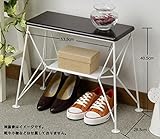 スマートベンチ スリム ダークブラウン・アイボリー・82779