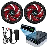 [KOOJOBCO] 21V 空調作業服ファンバッテリーセット LED液晶ディスプレイ搭載 5段階風速調節 穴直径9cmのあらゆる作業服対応