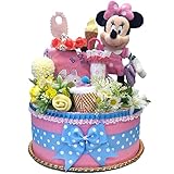 出産祝い ディズニー ミニー マウス おむつケーキ 女の子 カーターズ 赤ちゃん ダーパーケーキ パンパース DK1089-S