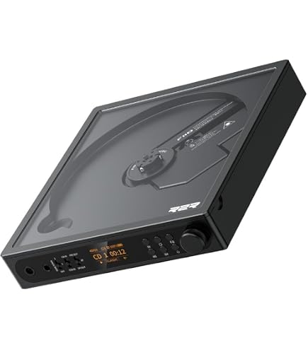 Amazon.co.jp: FIIO ポータブル CDプレーヤー DM13BT レッド + 専用