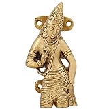Buddhist Art Indian Home D?cor Antique Door Pull Handles Brass Buddha 2 inch [並行輸入品]