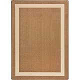 Joy Carpets Kid Essentials Misc Solid Color Portrait Area Rug Mocha 10'9 x 13'2 [並行輸入品]