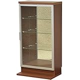 ライフスタイリングショップ コレクションラック ミラー 4段 幅45.5×奥行29×高さ85cm ブラウン FS-255BR